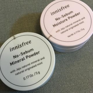 イニスフリー(Innisfree)の【新品】イニスフリー ノーセバム ミネラルパウダー モイスチャーパウダー セット(フェイスパウダー)