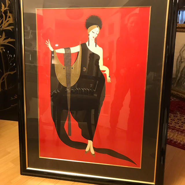 大判 vintage 額縁 erte ポスター エンタメ/ホビーのアート用品(絵画額縁)の商品写真