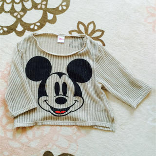 ディズニー(Disney)のミッキーマウス☆サマーニット(カットソー(半袖/袖なし))
