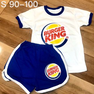 90~100サイズバーガーキング柄Tシャツセットアップ海外子供服男の子