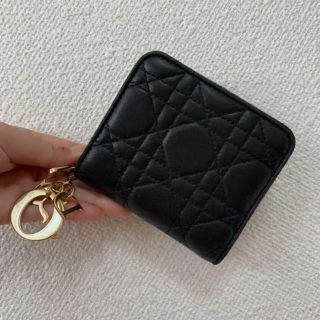 クリスチャンディオール(Christian Dior)のmaru様 ChristianDior カナージュステッチ レザー ミニ財布(財布)