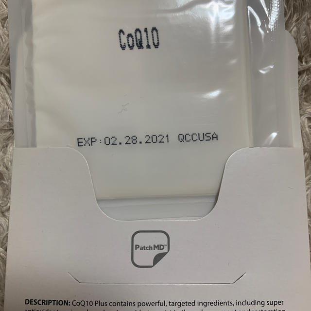 Patch MD CoQ10 貼るサプリ ダイエットや美肌に コスメ/美容のダイエット(その他)の商品写真