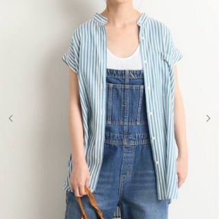 スローブイエナ(SLOBE IENA)の【あんこさま専用】スローブイエナ ノースリーブバンドカラーシャツ(フリーサイズ)(シャツ/ブラウス(半袖/袖なし))