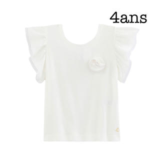 プチバトー(PETIT BATEAU)の★セール★ プチバトー 4ans リネン半袖Tシャツ(Tシャツ/カットソー)