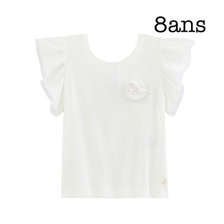 プチバトー(PETIT BATEAU)の★セール★ プチバトー 8ans リネン半袖Tシャツ　(Tシャツ/カットソー)