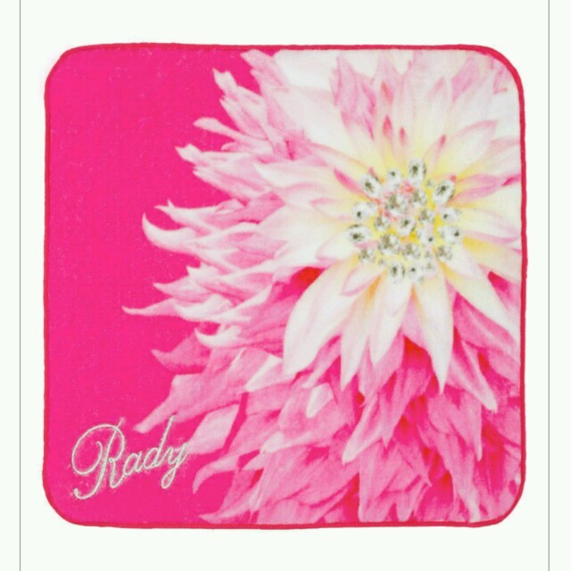 Rady(レディー)のRady ビジューフラワーハンドタオル レディースのファッション小物(ハンカチ)の商品写真