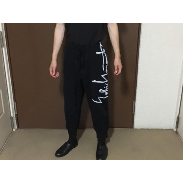 【即発送可能】GROUND Y 手書きロゴ スウェットパンツ