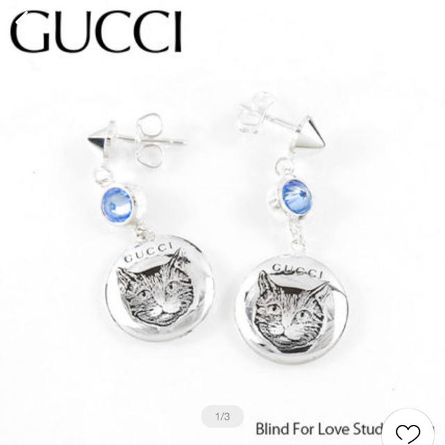 Gucci - *値下げ交渉あり* GUCCI キャット Blind for love ピアスの