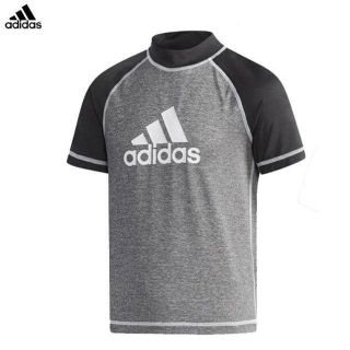 アディダス(adidas)の追加可能【正規品・新品】140サイズ アディダス 半袖 ラッシュガード (マリン/スイミング)