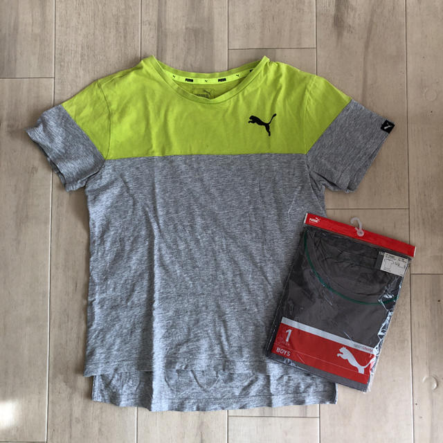 PUMA(プーマ)のPUMA プーマ Tシャツ　2枚セット　150 キッズ/ベビー/マタニティのキッズ服男の子用(90cm~)(Tシャツ/カットソー)の商品写真