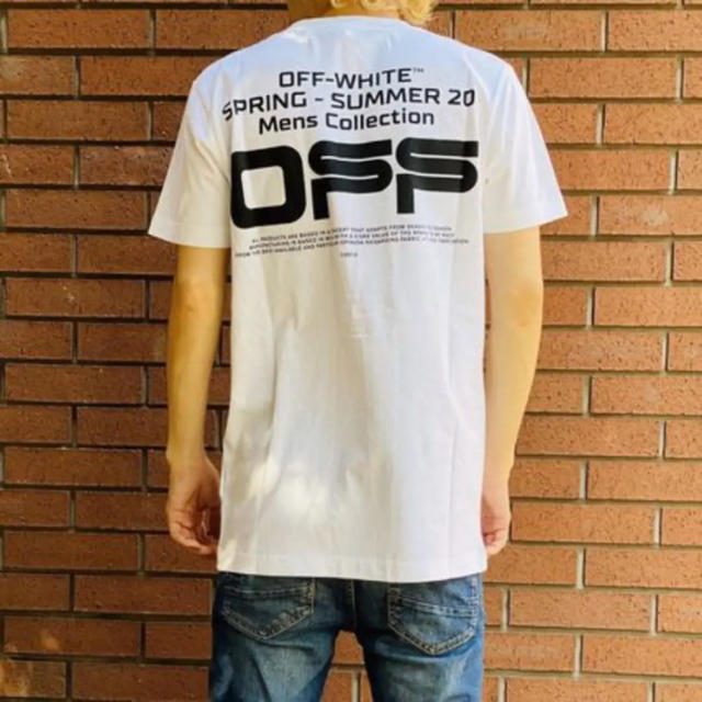OFF-WHITE(オフホワイト)の新品20SS OFF-WHITE WAVY LINE スリムTシャツ M 白 メンズのトップス(Tシャツ/カットソー(半袖/袖なし))の商品写真