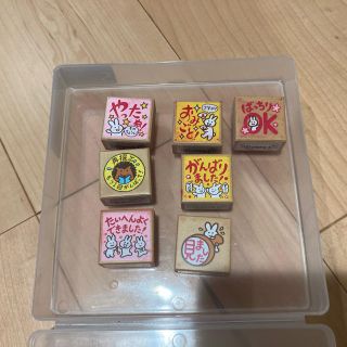 お買い得★スタンプ★7個セット★(印鑑/スタンプ/朱肉)