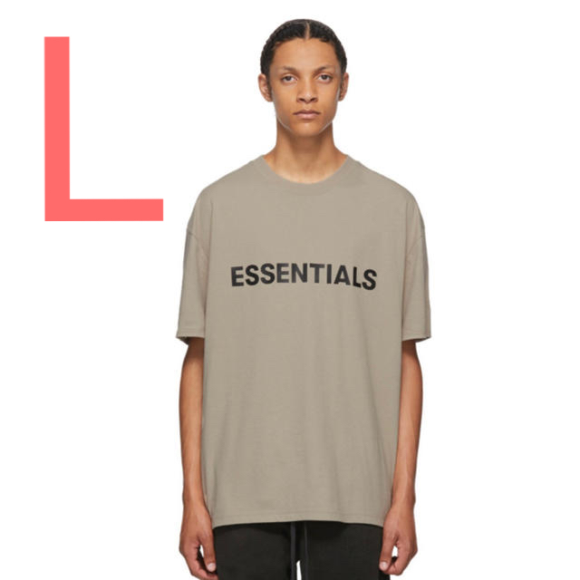 20ss Essentials 新品 ボックス Tシャツ TAUPE  L