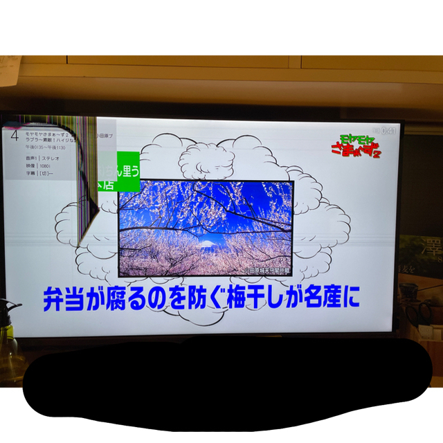 シャープ 40V型 液晶 テレビ AQUOS 4T-C40A　4Kテレビ液晶漏れ