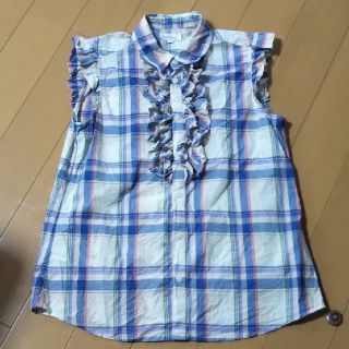 ロペピクニック(Rope' Picnic)の新品同様【Rope　Picnic】 フリルブラウス 　M(シャツ/ブラウス(半袖/袖なし))