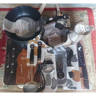 カイジルシ(貝印)のニャミー 調理器具 10点セット トートバッグ付き 貝印(調理道具/製菓道具)