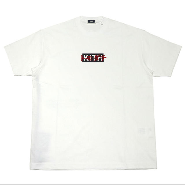 Tシャツ/カットソー(半袖/袖なし)KITH TOKYO BOX LOGO TEE トモダチ 白 L Tシャツ