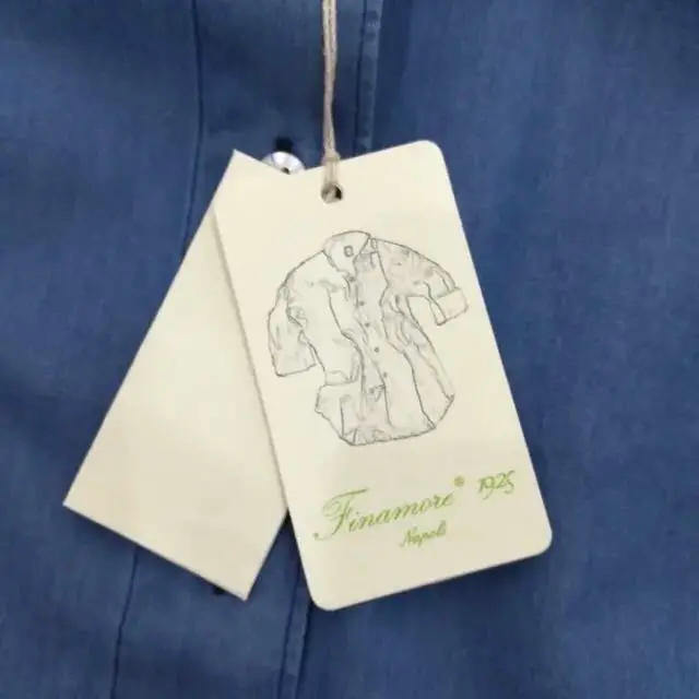 FINAMORE(フィナモレ)の未使用 FINAMORE フィナモレ ダンガリーシャツ size 40 レディースのトップス(シャツ/ブラウス(長袖/七分))の商品写真