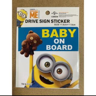 ミニオン(ミニオン)の【ラクマ限定お値下げ】カーステッカー☆BABY IN CAR ミニオン  ボブ(車外アクセサリ)