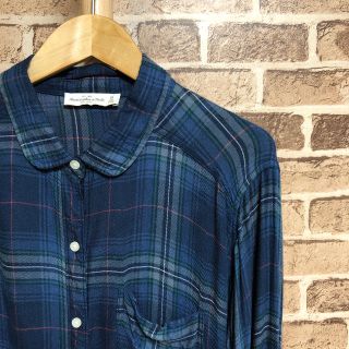 アバクロンビーアンドフィッチ(Abercrombie&Fitch)のアバクロ  チェックシャツ　長袖　レディース  M(シャツ/ブラウス(長袖/七分))