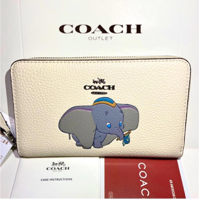 COACH(コーチ)のプレゼントにも❤️新品コーチ×ディズニー ミディアムジップ 財布 ダンボ レディースのファッション小物(財布)の商品写真