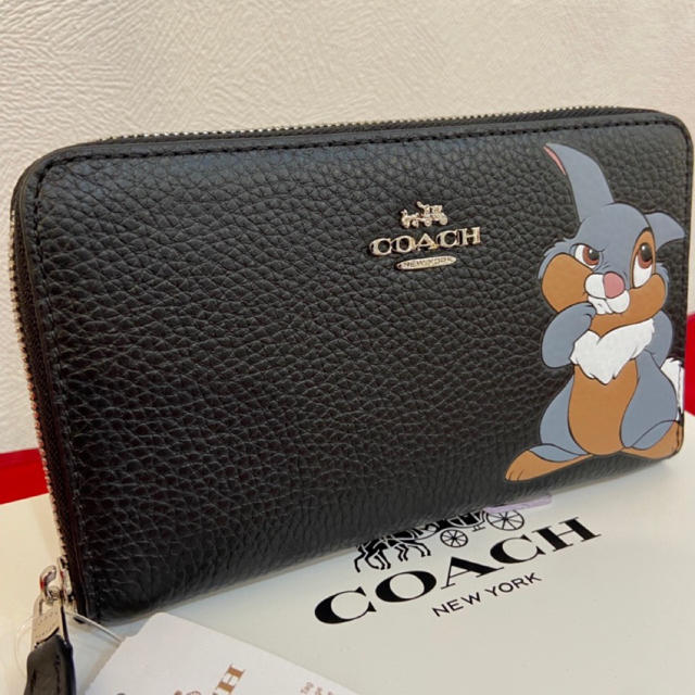 COACH(コーチ)のプレゼントにも❤️新品コーチ×ディズニー ミディアムジップ 財布 とんすけ レディースのファッション小物(財布)の商品写真