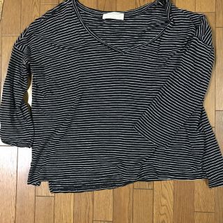 ザラ(ZARA)の長袖 ボーダーカットソー(カットソー(長袖/七分))