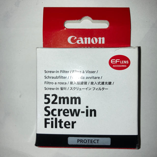 Canon(キヤノン)の52mm スクリューインフィルター　canon 2588A001[AA] スマホ/家電/カメラのカメラ(フィルター)の商品写真