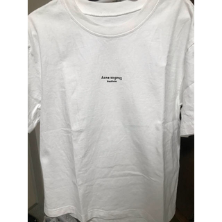 アクネ(ACNE)のacnestudios アクネストゥディオズ　ロゴTシャツ　白　ホワイト(Tシャツ(半袖/袖なし))