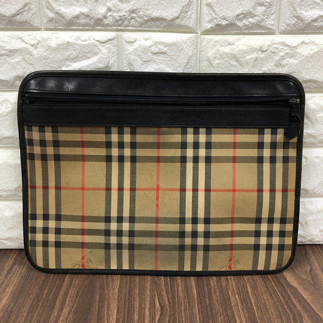 BURBERRY(バーバリー)の722.82 バーバリー　ヴィンテージ　クラッチ　ハンドバック メンズのバッグ(セカンドバッグ/クラッチバッグ)の商品写真