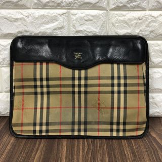 バーバリー(BURBERRY)の722.82 バーバリー　ヴィンテージ　クラッチ　ハンドバック(セカンドバッグ/クラッチバッグ)