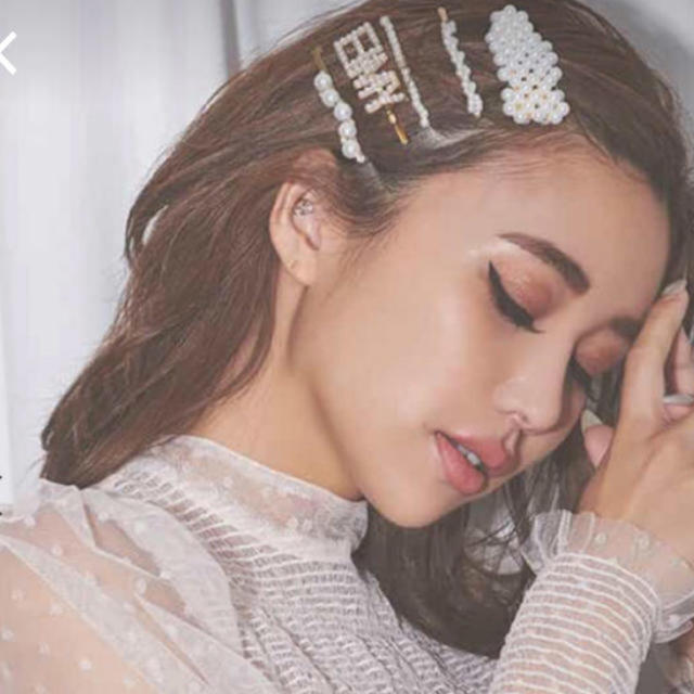 eimy istoire(エイミーイストワール)のeimy istoire  パール　ヘアピン　WHITE レディースのヘアアクセサリー(ヘアピン)の商品写真