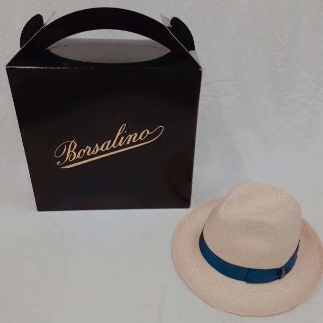 Borsalino(ボルサリーノ)のBorsalino ボルサリーノ 麦わら パナマハット 中折れ 帽子 新品未使用 メンズの帽子(ハット)の商品写真