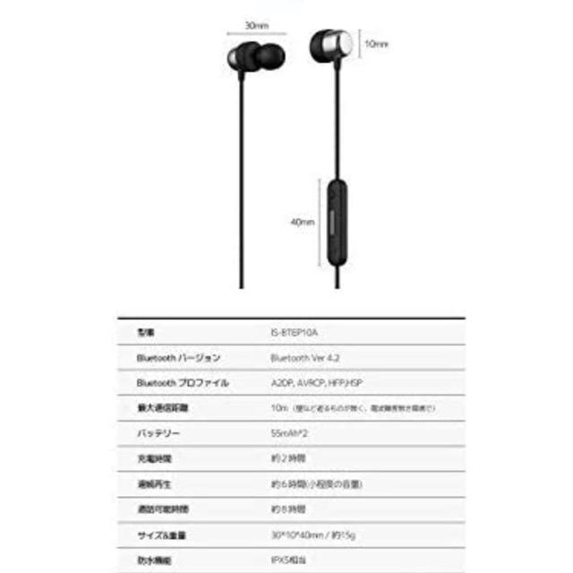 iina-style bluetooth ワイヤレスイヤホン スマホ/家電/カメラのオーディオ機器(ヘッドフォン/イヤフォン)の商品写真