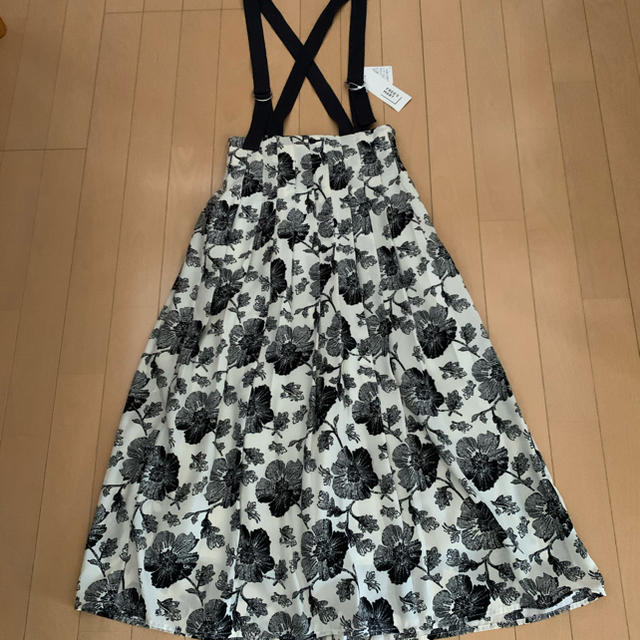 FREE'S MART(フリーズマート)の新品フリーズマート　サスペンダー付きスカート レディースのスカート(ひざ丈スカート)の商品写真