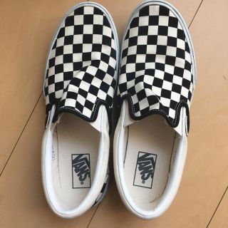 ヴァンズ(VANS)のVANS スリッポン チェッカー US9 27.0(スニーカー)