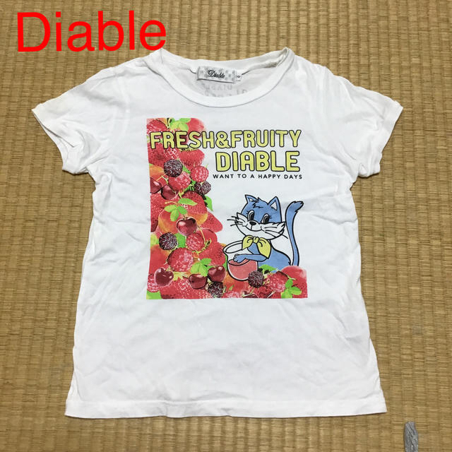 Diable(ディアブル)のdiable Ｔシャツ　Ｏ(130cm程度) ★最終価格★ キッズ/ベビー/マタニティのキッズ服女の子用(90cm~)(Tシャツ/カットソー)の商品写真