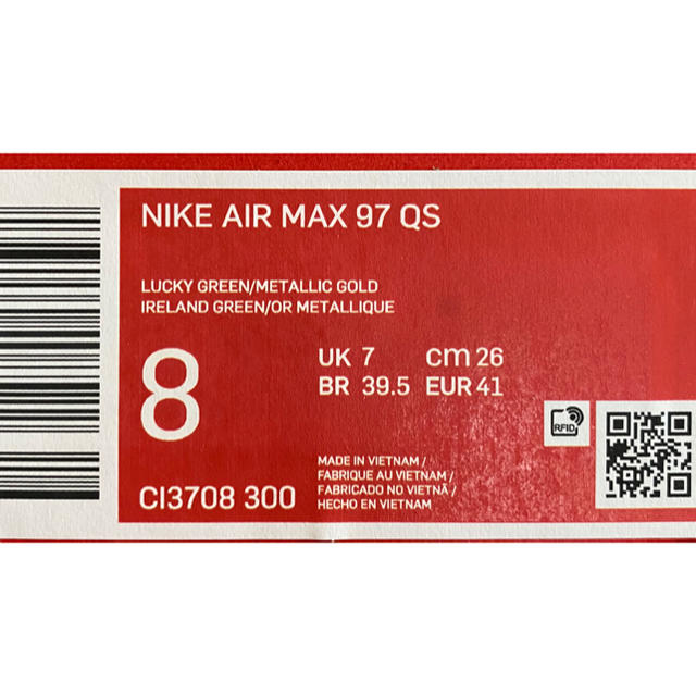 NIKE(ナイキ)のNIKE AIR MAX97 qs 26cm 新品 メンズの靴/シューズ(スニーカー)の商品写真