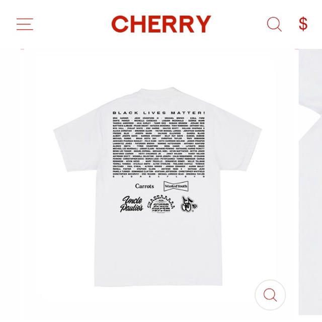 Cherry x Wasted Youth ENOUGH Tシャツ チャリティー