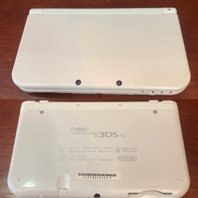 任天堂(ニンテンドウ)のNintendo 3DS 本体 LL パールホワイト 付属品有 エンタメ/ホビーのゲームソフト/ゲーム機本体(携帯用ゲーム機本体)の商品写真