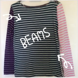 ビームス(BEAMS)のBEAMS HEART ボーダーロンＴ(カットソー(長袖/七分))