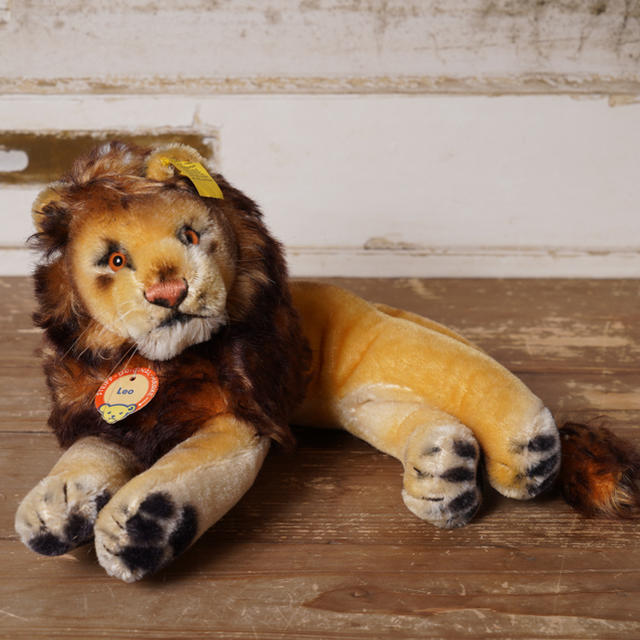 【美品】Steiff シュタイフ　ライオン　「Leo Lion」22cm