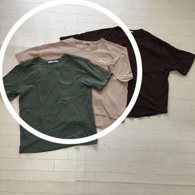 GRL(グレイル)のららら☆様専用　GRL  オーバーサイズTシャツ　3枚セット レディースのトップス(Tシャツ(半袖/袖なし))の商品写真