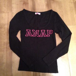 アナップ(ANAP)のANAP☆ロゴtee(Tシャツ(長袖/七分))