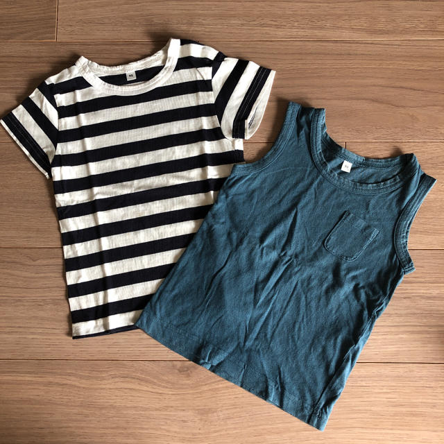 MUJI (無印良品)(ムジルシリョウヒン)の無印良品　Tシャツ　タンクトップ　90 キッズ/ベビー/マタニティのキッズ服男の子用(90cm~)(Tシャツ/カットソー)の商品写真