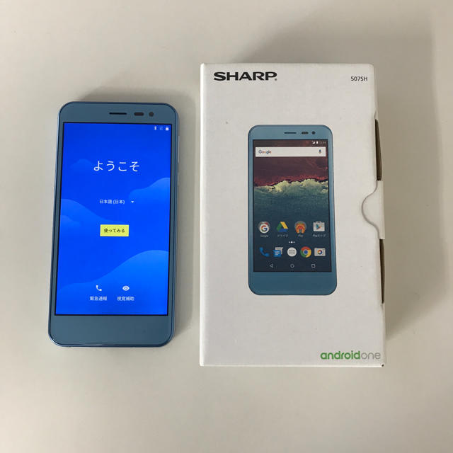 SHARP(シャープ)のSHARP  507SHAndroid One ワイモバイル　シムロック解除済 スマホ/家電/カメラのスマートフォン/携帯電話(スマートフォン本体)の商品写真