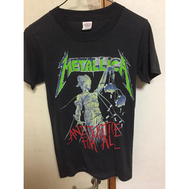 メンズ希少 Metallica メタリカ バンド Tシャツ 1988 パスベッド