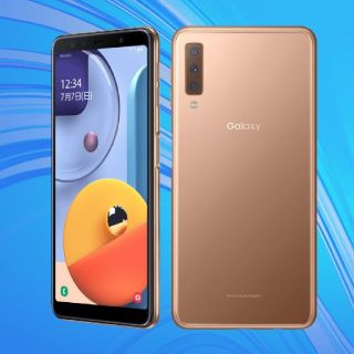 サムスン(SAMSUNG)の【新品・未開封】SAMSUNG Galaxy A7 ゴールド(スマートフォン本体)