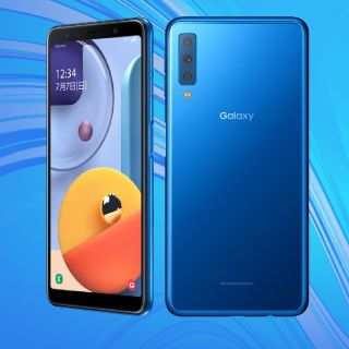 サムスン(SAMSUNG)の【新品・未開封】 SAMSUNG Galaxy A7 ブルー(スマートフォン本体)