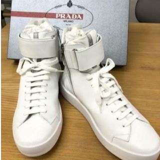 プラダ PRADA ハイカットスニーカー スニーカー メンズ約11cmヒール高